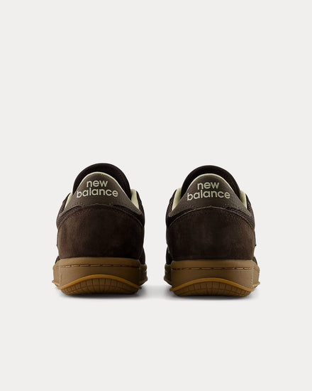 New Balance x Auralee T500 Java / Delicioso / White Asparagus Low Top Sneakers - 4