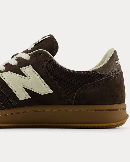 New Balance x Auralee T500 Java / Delicioso / White Asparagus Low Top Sneakers - 5