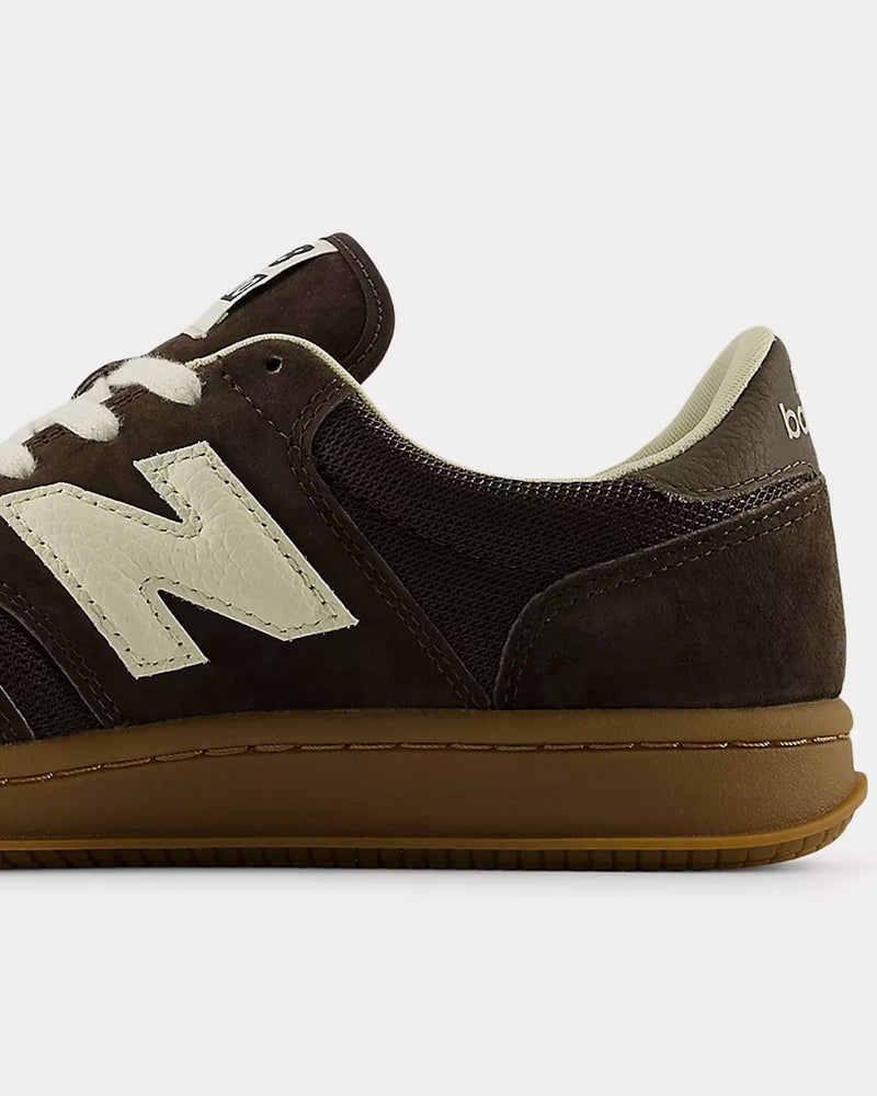 New Balance x Auralee T500 Java / Delicioso / White Asparagus Low Top Sneakers - 5