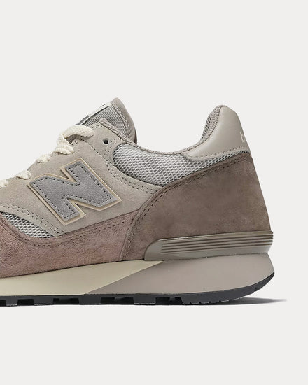 New Balance x Auralee 475 London Fog / Taupe Gray / Falcon Low Top Sneakers - 4