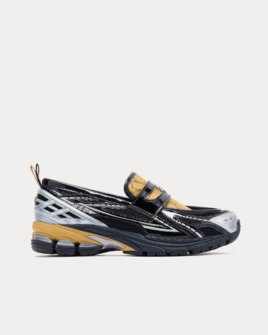 New Balance x Ganni 1906L Silver / Black Loafers
