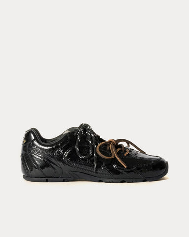 New Balance x Miu Miu 530 SL Patent Leather Black Low Top Sneakers