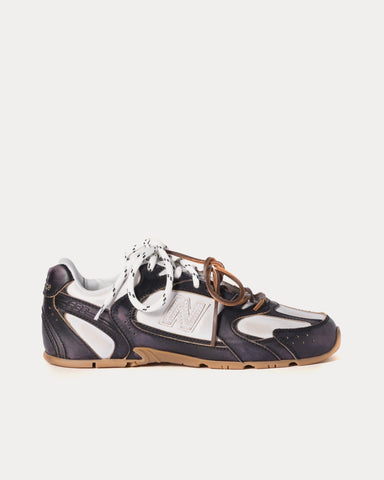 New Balance x Miu Miu 530 SL Deco Calf Leather Black / White Low Top Sneakers