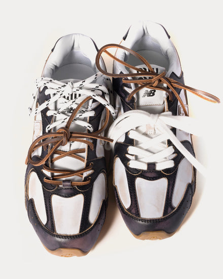 New Balance x Miu Miu 530 SL Deco Calf Leather Black / White Low Top Sneakers - 3