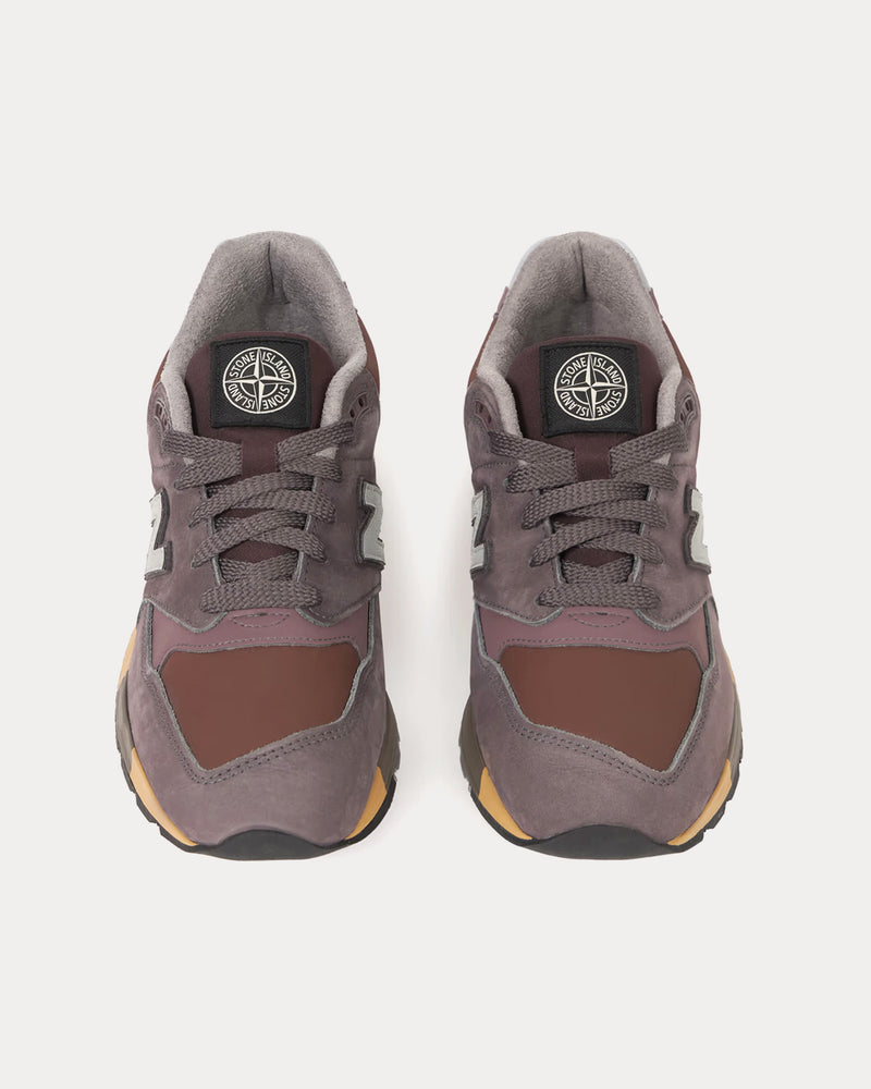 New Balance x Stone Island Made in USA 998 Burgundy Low Top Sneakers - 2