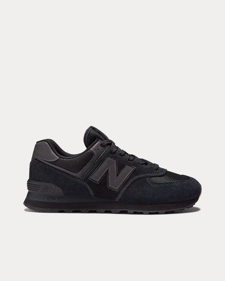New Balance 574 Black Low Top Sneakers - 1
