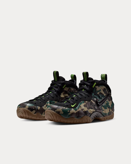 Nike Air Foamposite Pro 'Army Camo' Black / Multi-Color High Top Sneakers - 3