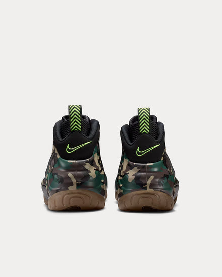 Nike Air Foamposite Pro 'Army Camo' Black / Multi-Color High Top Sneakers - 4