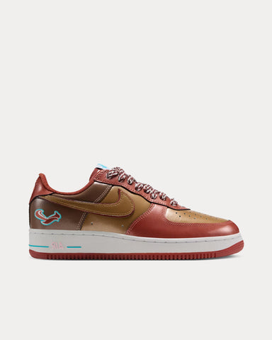 Nike x Nigo x J-Hope Air Force 1 '01 Burnt Sunrise / Metallic Gold Low Top Sneakers
