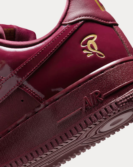 Nike x Syna Air Force 1 '07 Dark Beetroot / Red Oxide Low Top Sneakers - 5