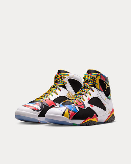 Jordan Air Jordan 7 Retro 'Miró' White / Multi High Top Sneakers - 3