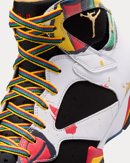 Jordan Air Jordan 7 Retro 'Miró' White / Multi High Top Sneakers - 6