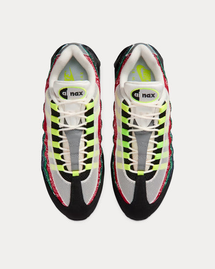 Nike Air Max 95 'Big Bubble' Volt / University Red Low Top Sneakers - 2