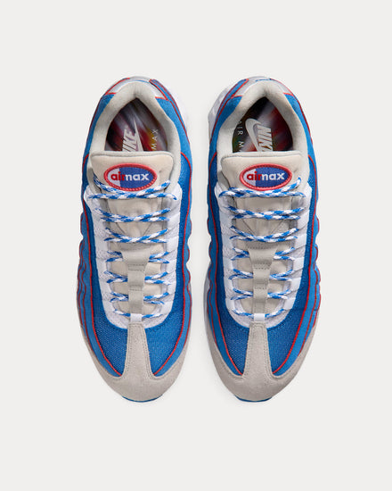 Nike Air Max 95 'Big Bubble' Blue Sapphire / Action Red Low Top Sneakers - 2