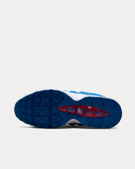 Nike Air Max 95 'Big Bubble' Blue Sapphire / Action Red Low Top Sneakers - 5