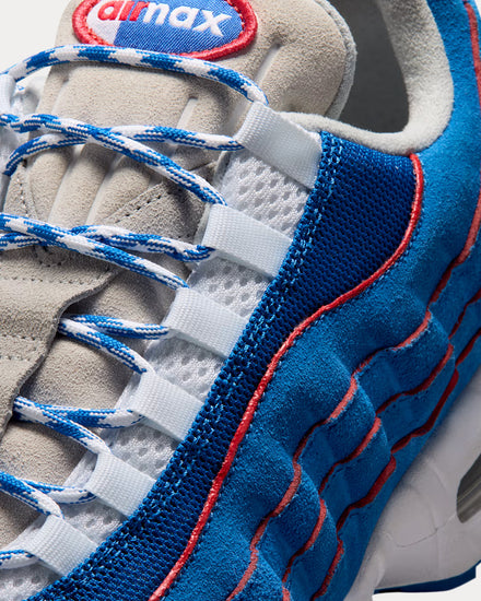 Nike Air Max 95 'Big Bubble' Blue Sapphire / Action Red Low Top Sneakers - 6
