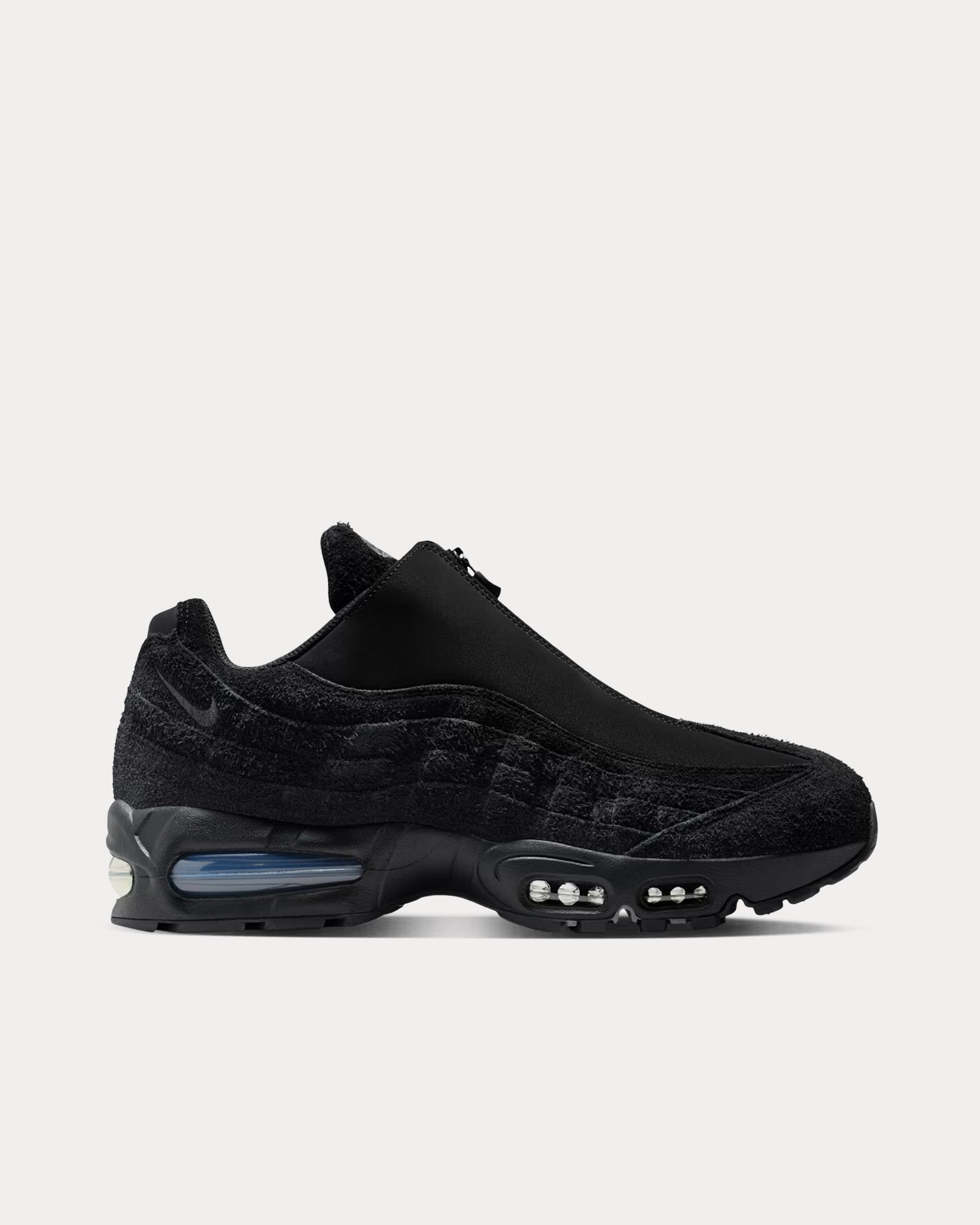 Nike Unisex Air Max 95 'Big Bubble' All Black Low Top Sneakers