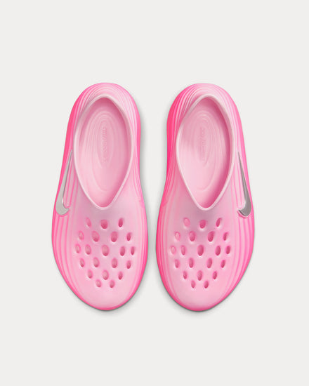 Nike ReactX Rejuven8 Pinksicle / Pink Foam / Metallic Silver Slip Ons - 2