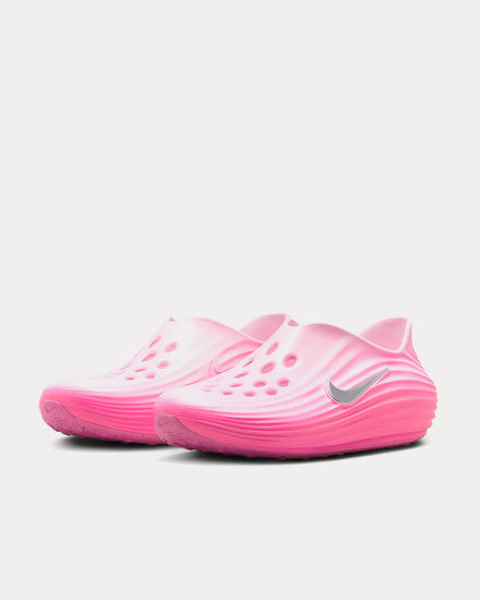 Nike ReactX Rejuven8 Pinksicle / Pink Foam / Metallic Silver Slip Ons - 5