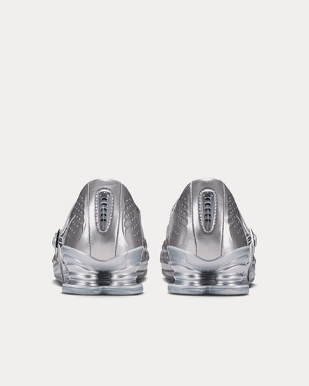 Nike Shox Z Calistra Metallic Silver / Metallic Silver Slip On Sneakers - 5