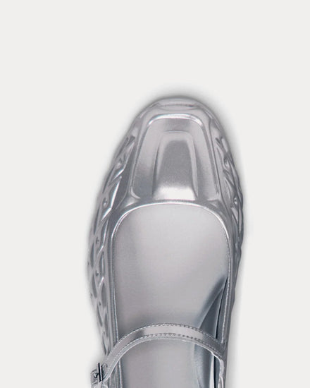 Nike Shox Z Calistra Metallic Silver / Metallic Silver Slip On Sneakers - 6