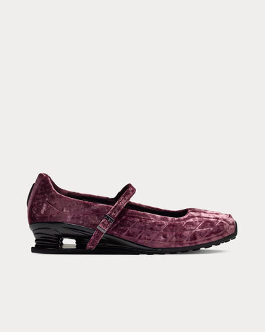 Nike Shox Z Calistra Velvet Burgundy Crush / Black Slip On Sneakers