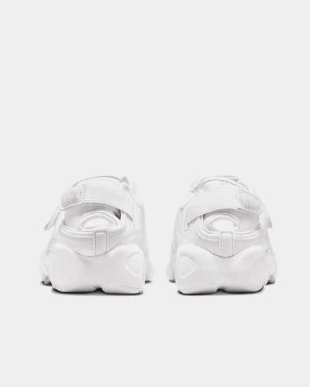 Nike Air Rift Leather White / White / Black Slip On Sneakers - 3