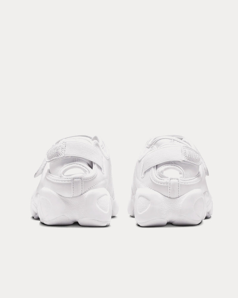 Nike Air Rift Leather White / White / Black Slip On Sneakers - 3