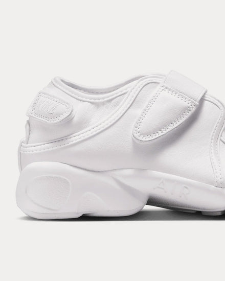 Nike Air Rift Leather White / White / Black Slip On Sneakers - 4