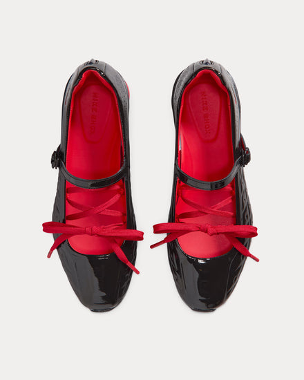 Nike x LABELHOOD Shox Z Calistra Black / University Red Slip On Sneakers - 2