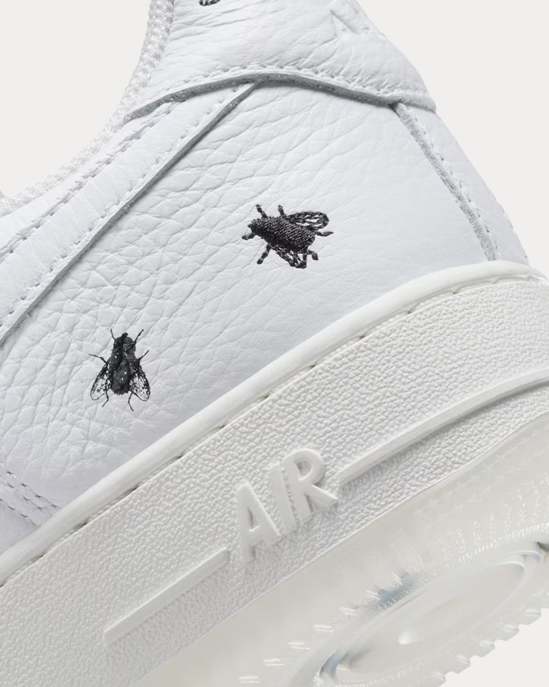 Nike Air Force 1 'House Flies' Summit White / Black Low Top Sneakers - 2