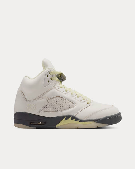 Jordan Air Jordan 5 Luminous Green / Sail High Top Sneakers - 1