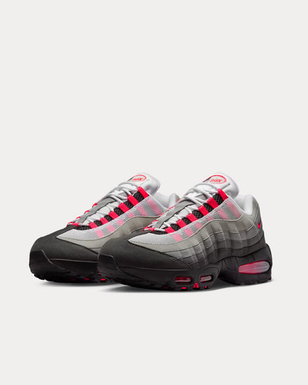 Nike Air Max 95 'Big Bubble' Medium Ash / Solar Red Low Top Sneakers - 3