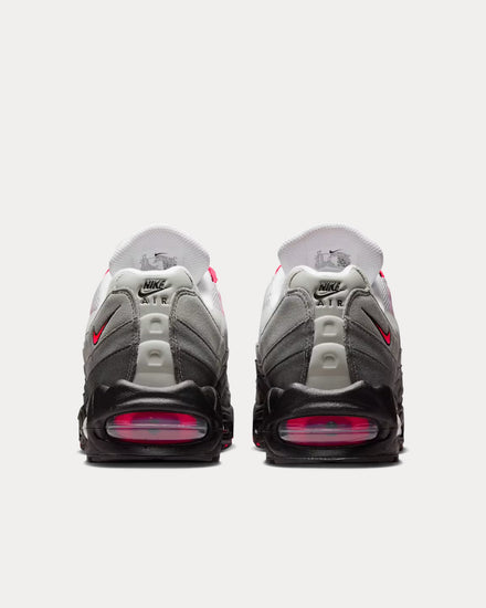Nike Air Max 95 'Big Bubble' Medium Ash / Solar Red Low Top Sneakers - 4