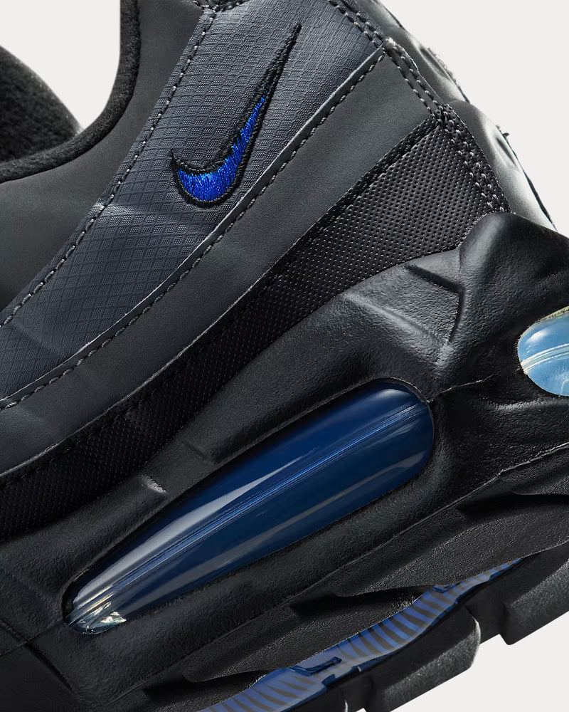 Nike Air Max 95 'Big Bubble' Black / Black / Dark Grey / Game Royal Low Top Sneakers - 3