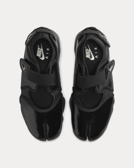 Nike Air Rift Black / Metallic Silver / Black Slip On Sneakers - 2