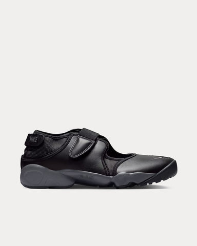 Nike Air Rift Leather Black Slip On Sneakers