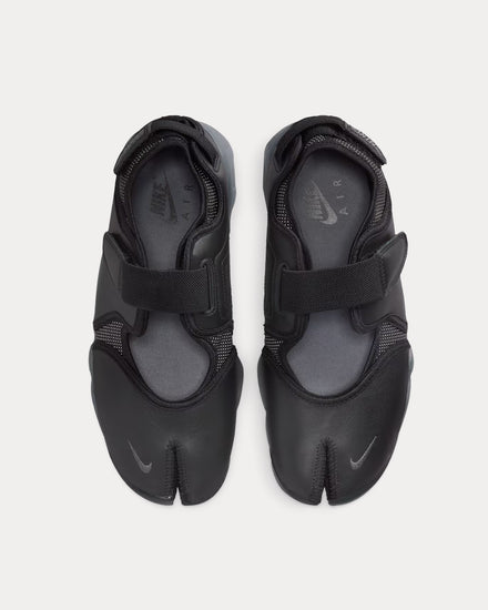 Nike Air Rift Leather Black Slip On Sneakers - 2