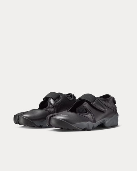 Nike Air Rift Leather Black Slip On Sneakers - 3
