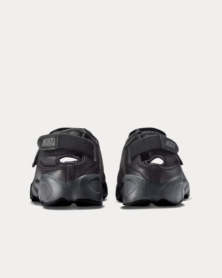 Nike Air Rift Leather Black Slip On Sneakers - 4