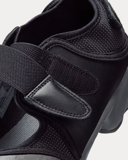 Nike Air Rift Leather Black Slip On Sneakers - 5