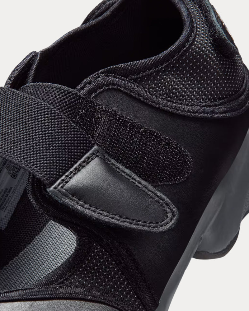 Nike Air Rift Leather Black Slip On Sneakers - 5