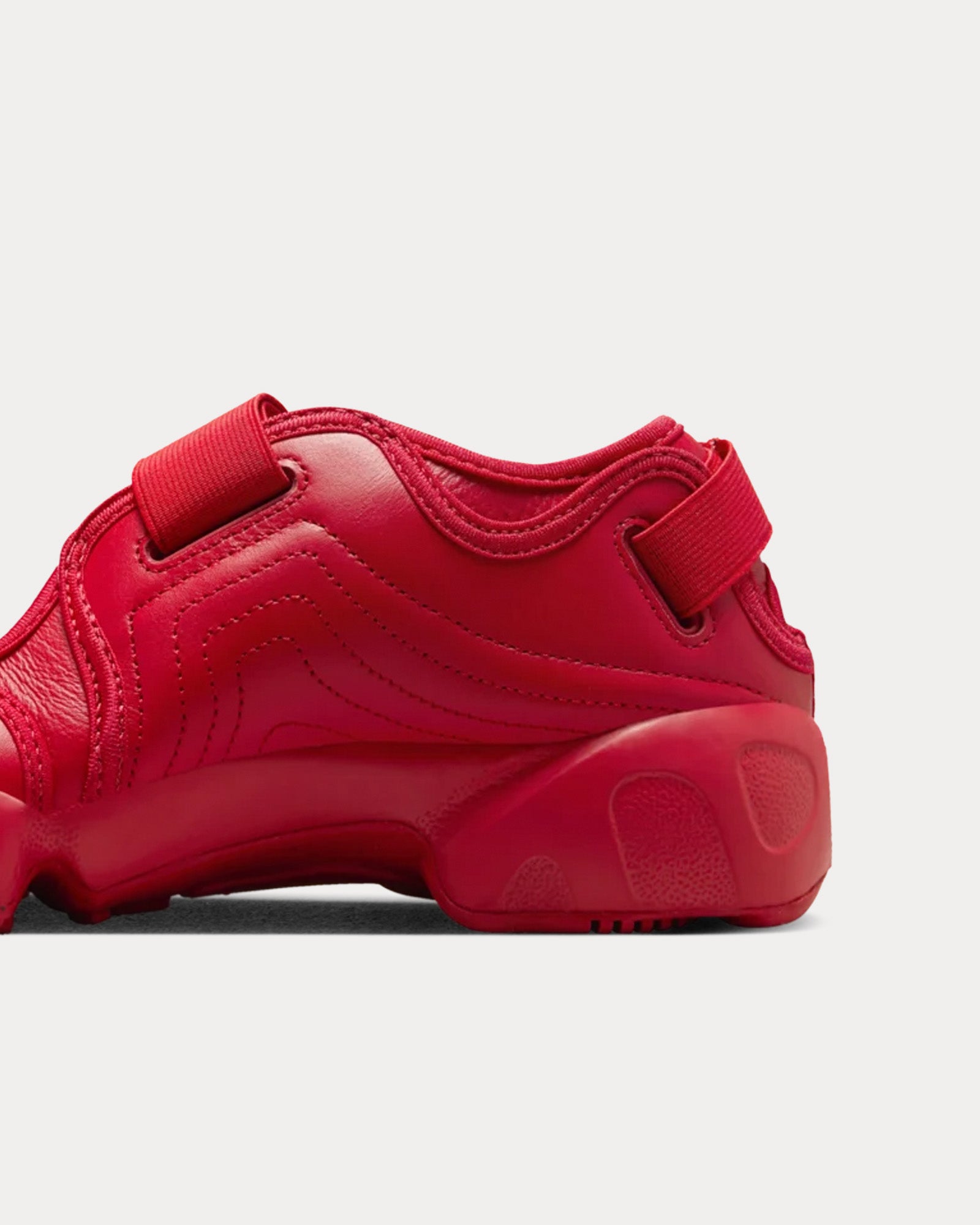 Nike Rift Red Nike Women's Air Rift Leather Fire Red Slip On Sneakers