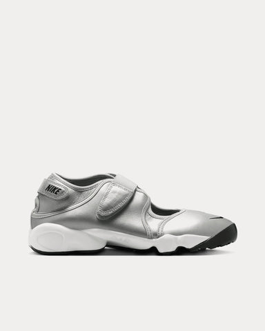 Nike Air Rift Leather Metallic Silver / Sail Slip On Sneakers