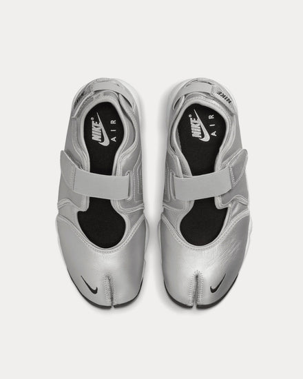 Nike Air Rift Leather Metallic Silver / Sail Slip On Sneakers - 2