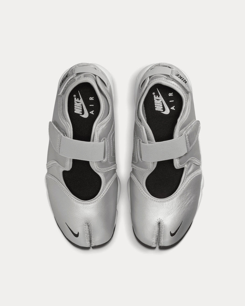 Nike Air Rift Leather Metallic Silver / Sail Slip On Sneakers - 2