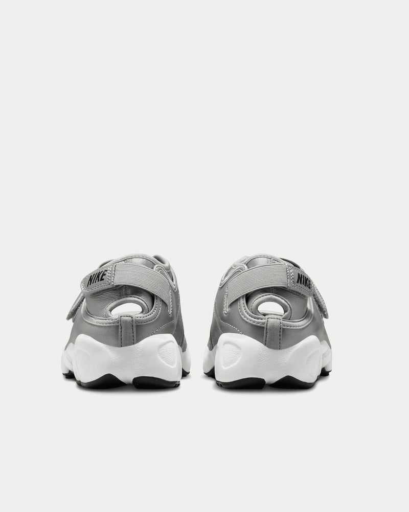 Nike Air Rift Leather Metallic Silver / Sail Slip On Sneakers - 4