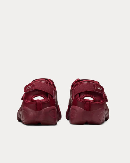 Nike Air Rift Leather Team Red Slip On Sneakers - 4