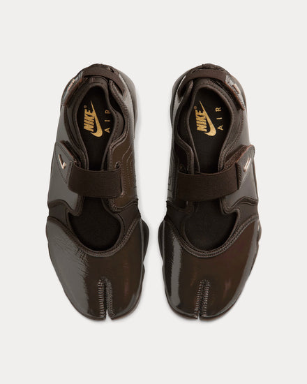 Nike Air Rift Velvet Brown / Metallic Gold Slip On Sneakers - 2