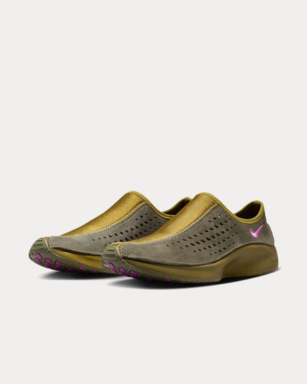 Nike Air Superfly Moc Medium Olive / Olive Flak / Vivid Purple Slip On Sneakers - 3